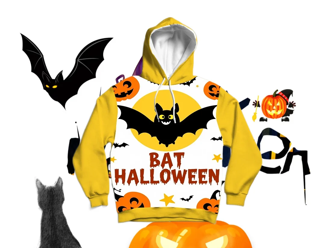 25/26 Latest Autumn/Winter Halloween Elements 3D Printed Hoodie Large Adult Same Size Female Same Size Original Design Top
25/26 Latest Autumn/Winter Halloween Elements 3D Printed Hoodie Large Adult Same Size Female Same Size Original Design Top