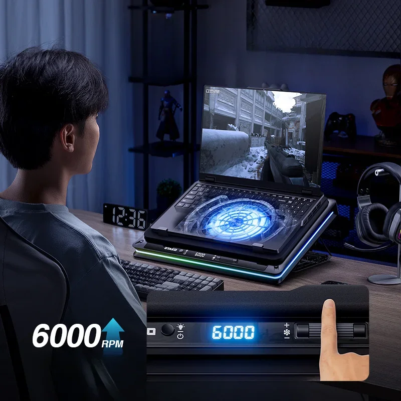 Notebook Radiator Pressurized Air Base Turbine Silent Fan Refrigeration Computer Stand Cooling Plate
Notebook Radiator Pressurized Air Base Turbine Silent Fan Refrigeration Computer Stand Cooling Plate