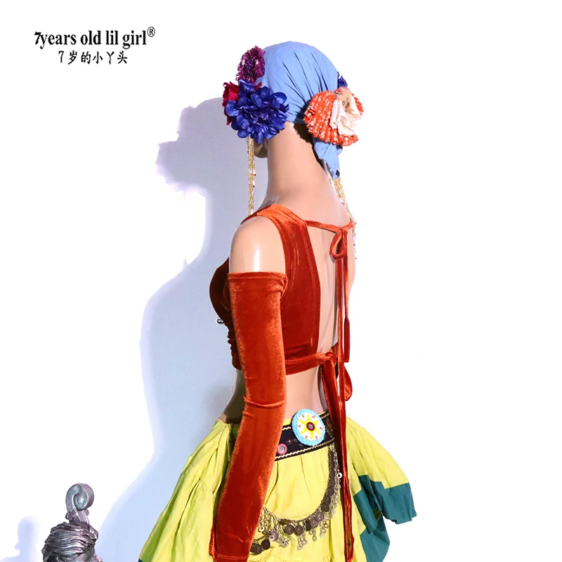 Velvet Fat Chance Tribal Choli Belly Drop Long Sleeve Top Dance CRR12
Velvet Fat Chance Tribal Choli Belly Drop Long Sleeve Top Dance CRR12