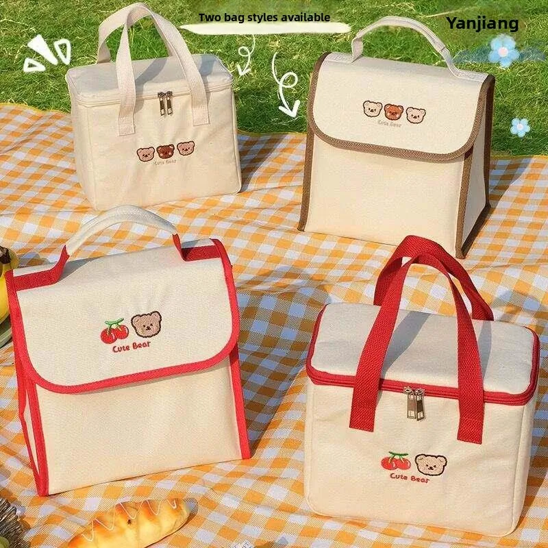 Large Capacity Lunch Box Bag Portable Handheld Insulated Thermal Student Lunch Bag Meal Box Carrier Korean Style Cartoon Design
Large Capacity Lunch Box Bag Portable Handheld Insulated Thermal Student Lunch Bag Meal Box Carrier Korean Style Cartoon Design