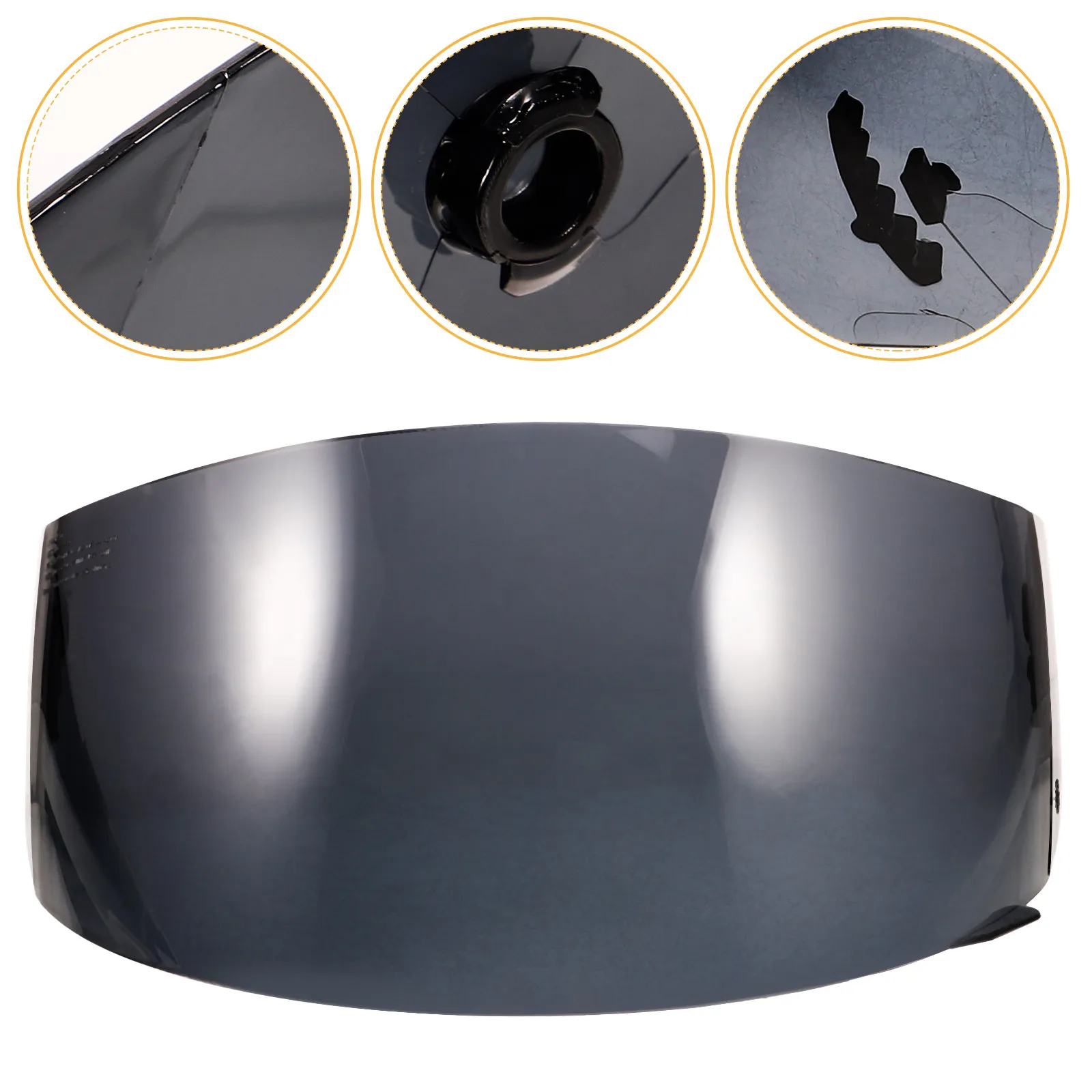 Lens for Motorcycle Visor Tough Deformation-Resistant Windproof Rainproof Sandproof Lens Replacement for Daytime Riding
Lens for Motorcycle Visor Tough Deformation-Resistant Windproof Rainproof Sandproof Lens Replacement for Daytime Riding