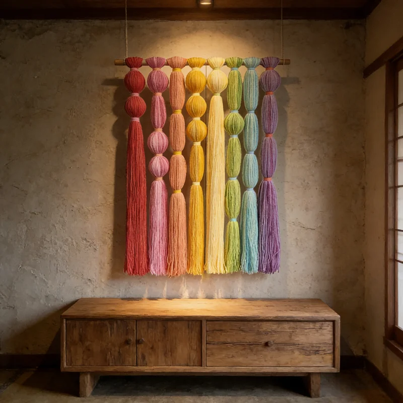 Macrame Wall Hanging Boho Wall Art Colorful Tassel Decor Romantic Gift for Bedroom Living Room Home
Macrame Wall Hanging Boho Wall Art Colorful Tassel Decor Romantic Gift for Bedroom Living Room Home