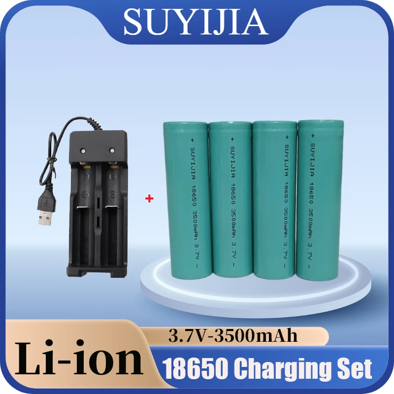 SUYIJIA 18650 Lithium-ion Battery 3.7V 3500mAh High Capacity Strong Light Pocket Lamp 100% Original with Charger
SUYIJIA 18650 Lithium-ion Battery 3.7V 3500mAh High Capacity Strong Light Pocket Lamp 100% Original with Charger