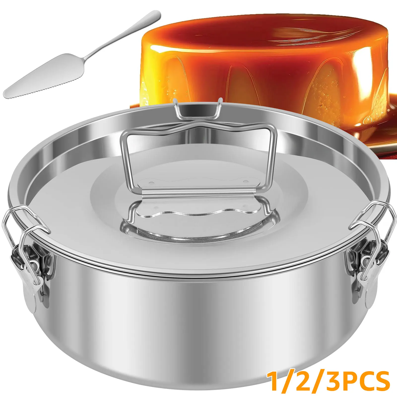 7,5-дюймовая форма для флан для 6QT до 8QT 304, форма для флан из нержавеющей стали с ручкой крышки, круглая форма для выпечки флан 1,5QT для торта, пудинга
7,5-дюймовая форма для флан для 6QT до 8QT 304, форма для флан из нержавеющей стали с ручкой крышки, круглая форма для выпечки флан 1,5QT для торта, пудинга