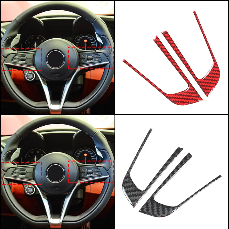For Alfa Romeo Giulia 2017-2019 Soft Carbon Fiber Car Steering Wheel Button Trim Frame Decal Interior Accessories
For Alfa Romeo Giulia 2017-2019 Soft Carbon Fiber Car Steering Wheel Button Trim Frame Decal Interior Accessories