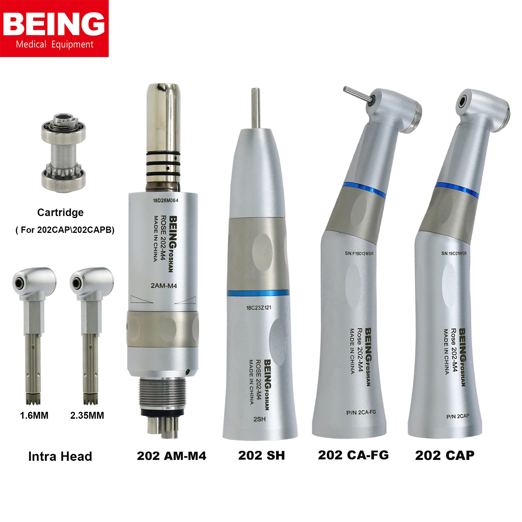 BEING Dental Low Speed Contra Angle Straight Handpiece Push Button Air Motor 4 Holes E Type Fit KaVo INTRAmatic Contra Angle
BEING Dental Low Speed Contra Angle Straight Handpiece Push Button Air Motor 4 Holes E Type Fit KaVo INTRAmatic Contra Angle