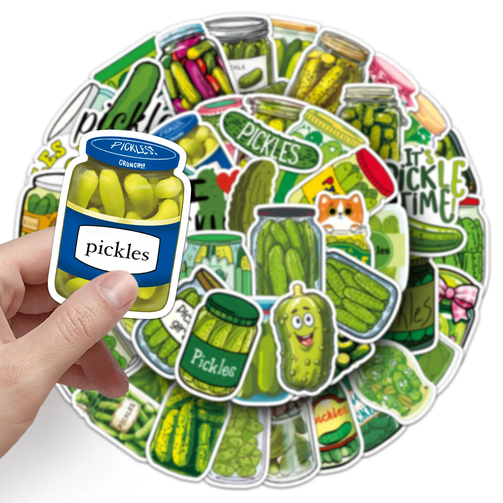 10/50PCS Cartoon Fun Pickled Cucumber Stickers Personalized Creative Decorative Scrapbook Luggage Refrigerator Doodle Decal Toys
10/50PCS Cartoon Fun Pickled Cucumber Stickers Personalized Creative Decorative Scrapbook Luggage Refrigerator Doodle Decal Toys
