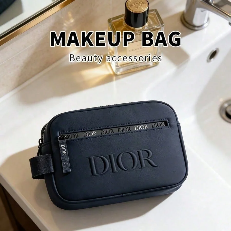 Dior’s Bag Black Canvas Cosmetic Storage Bag Portable Women Makeup Organizer Multipurpose Toiletry Pouch For Sorting Storing Ite
Dior’s Bag Black Canvas Cosmetic Storage Bag Portable Women Makeup Organizer Multipurpose Toiletry Pouch For Sorting Storing Ite