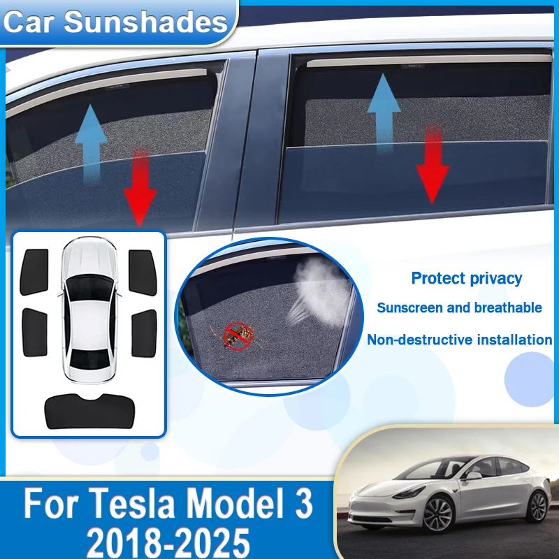 Auto Mesh Sun Visors For Tesla Model 3 2021 Accessories ES5 2024 2025 2026 Window Sunshades Auto Curtain Privacy Sun Shade Tools
Auto Mesh Sun Visors For Tesla Model 3 2021 Accessories ES5 2024 2025 2026 Window Sunshades Auto Curtain Privacy Sun Shade Tools