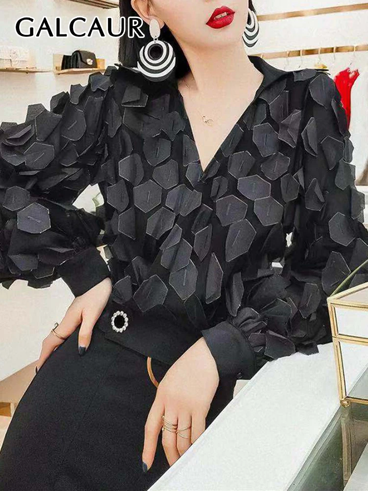 GALCAUR Loose White Shirt For Women V Neck Lantern Sleeve Solid Pullover Blouses Female Spring Clothing Style New 2022 Fashion
GALCAUR Loose White Shirt For Women V Neck Lantern Sleeve Solid Pullover Blouses Female Spring Clothing Style New 2022 Fashion