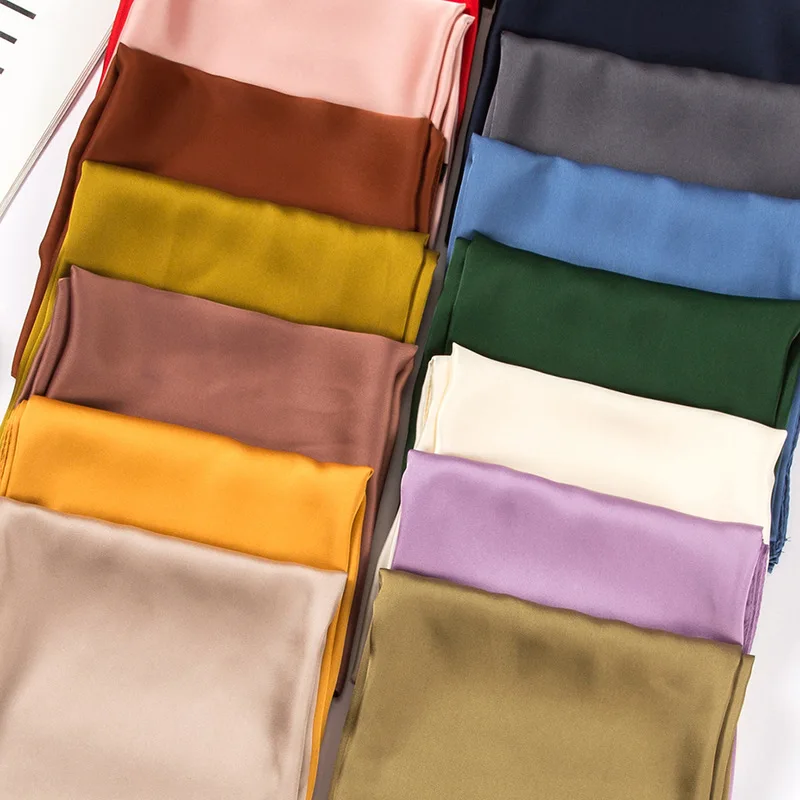 70cm Solid Colors Neckerchief Hijab Scarf For Women Silk Satin Headband Hair Scarves Female Square Shawls Head Scarfs For Ladies
70cm Solid Colors Neckerchief Hijab Scarf For Women Silk Satin Headband Hair Scarves Female Square Shawls Head Scarfs For Ladies