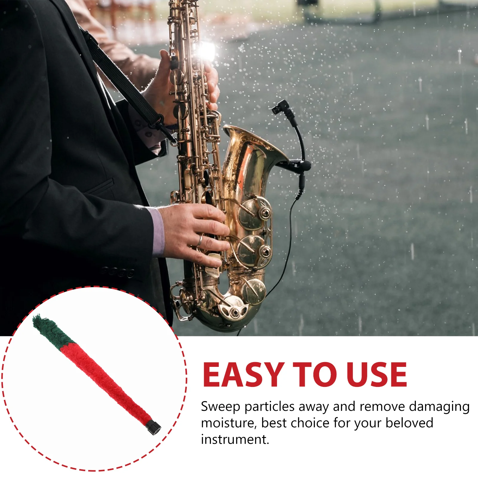 Multipurpose Sax Cleaning Brush Child Saxophone Nylon Brushes for Musical Instruments 
Multipurpose Sax Cleaning Brush Child Saxophone Nylon Brushes for Musical Instruments