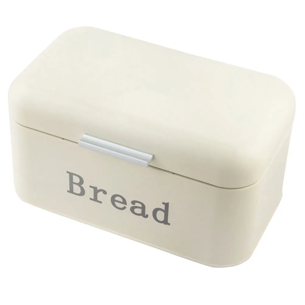 Metal Bread Box Kitchen Countertop Iron Bread Storage Container Rounded Edges Keeper for Baked Goods Pastries Storage
Metal Bread Box Kitchen Countertop Iron Bread Storage Container Rounded Edges Keeper for Baked Goods Pastries Storage