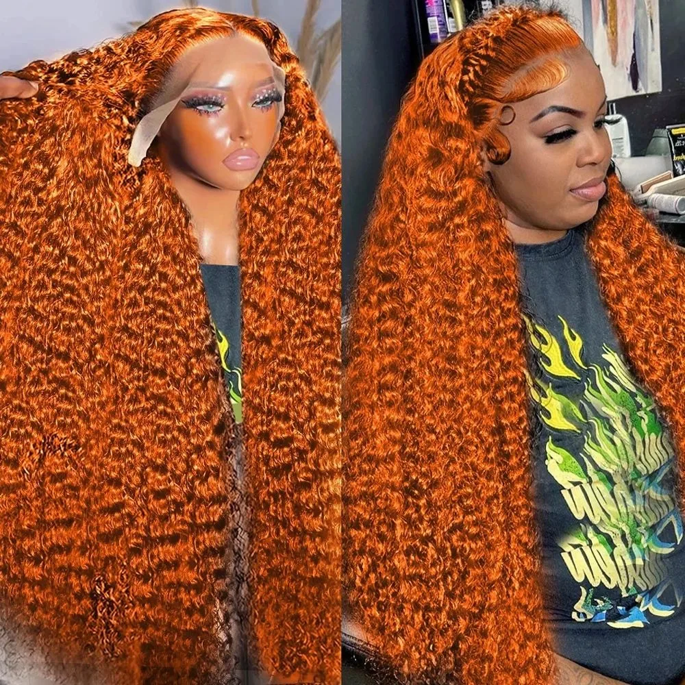 Curly Orange Ginger 13x6 Hd Lace Front Wig 30 Inch Colored Human Hair 13x4 Deep Wave Lace Frontal Wig Brazilian Women Choice
Curly Orange Ginger 13x6 Hd Lace Front Wig 30 Inch Colored Human Hair 13x4 Deep Wave Lace Frontal Wig Brazilian Women Choice