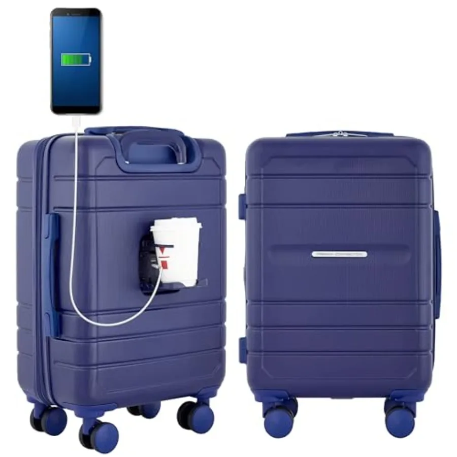 St. Martin Carry-On Luggage with Cup Holder/USB Ports
St. Martin Carry-On Luggage with Cup Holder/USB Ports