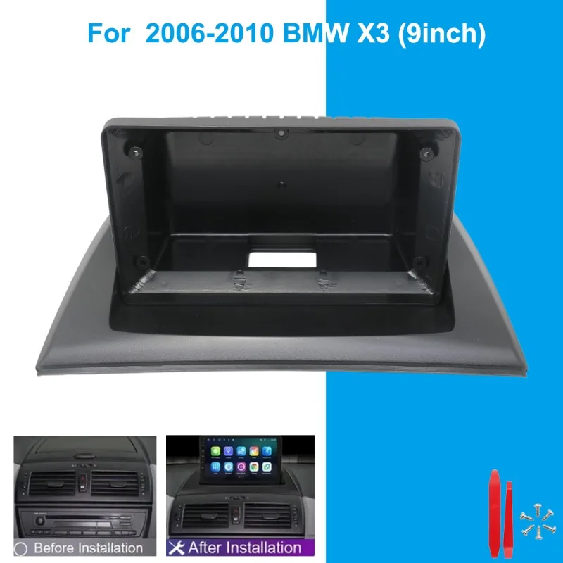 For BMW X3 E83 2006-2010 9 Inch Car Radio Fascia Frame Dash Mount Panel Trim Kit Stereo Installation Adapter
For BMW X3 E83 2006-2010 9 Inch Car Radio Fascia Frame Dash Mount Panel Trim Kit Stereo Installation Adapter