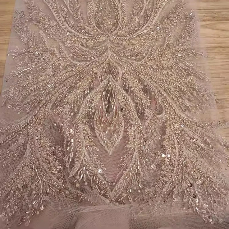 Beaded Sequined Embroidered Lace Mesh Fabric for DIY Sewing Handmade Wedding Dress Decoration Clothing Fashion Material Cloth
Beaded Sequined Embroidered Lace Mesh Fabric for DIY Sewing Handmade Wedding Dress Decoration Clothing Fashion Material Cloth