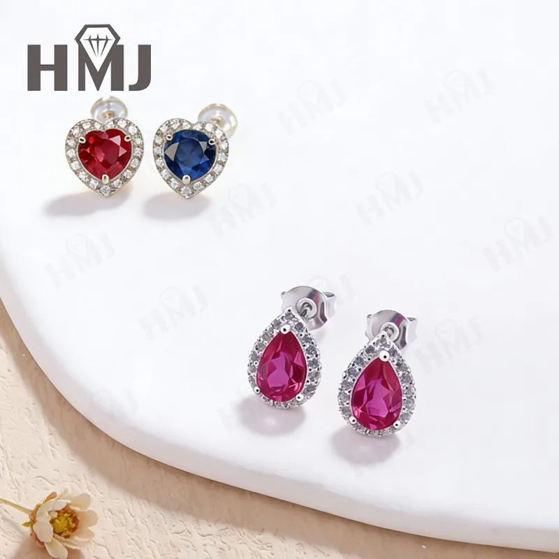 Серьги с драгоценными камнями, выращенные в лаборатории, круглые/сердце/грушевицы, рубиновый сапфир, серебряные серьги S925 для женщин, подарок на день рождения, качественные ювелирные изделия
Серьги с драгоценными камнями, выращенные в лаборатории, круглые/сердце/грушевицы, рубиновый сапфир, серебряные серьги S925 для женщин, подарок на день рождения, качественные ювелирные изделия