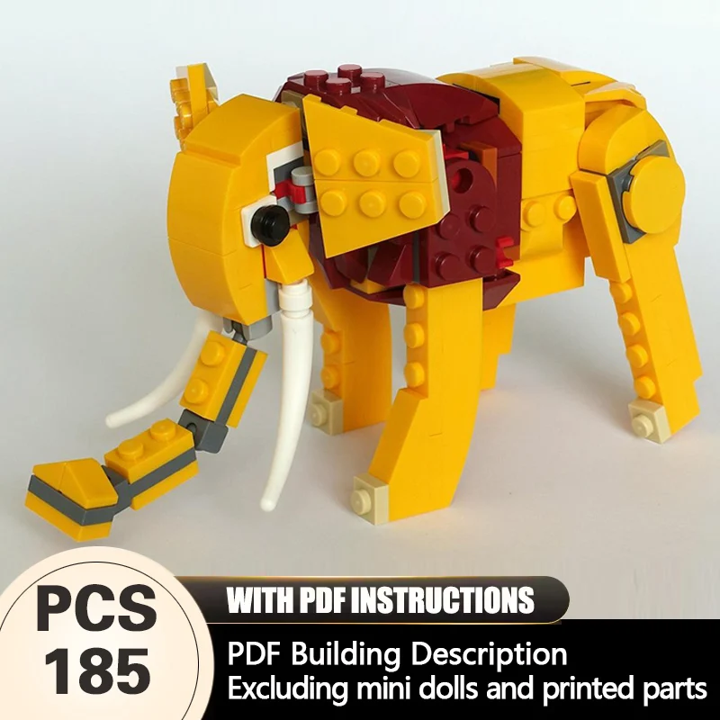 Creators Animal Series Model MOC Building Bricks Small Elephant Modular Technology Gifts Holiday Assemble Children Toys Suit
Creators Animal Series Model MOC Building Bricks Small Elephant Modular Technology Gifts Holiday Assemble Children Toys Suit