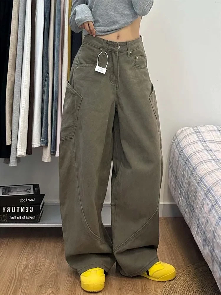 Y2K American Machete Jeans for Women Autumn High Waist Streetwear Loose Wide Leg Denim Pants Bf Fashion All Match Straight Pants
Y2K American Machete Jeans for Women Autumn High Waist Streetwear Loose Wide Leg Denim Pants Bf Fashion All Match Straight Pants