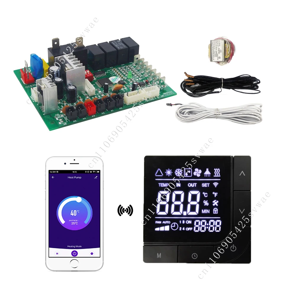 Air Source Water Source Domestic Water Heater Wifi Heat Pump Controller PCBA Circuit Board
Air Source Water Source Domestic Water Heater Wifi Heat Pump Controller PCBA Circuit Board