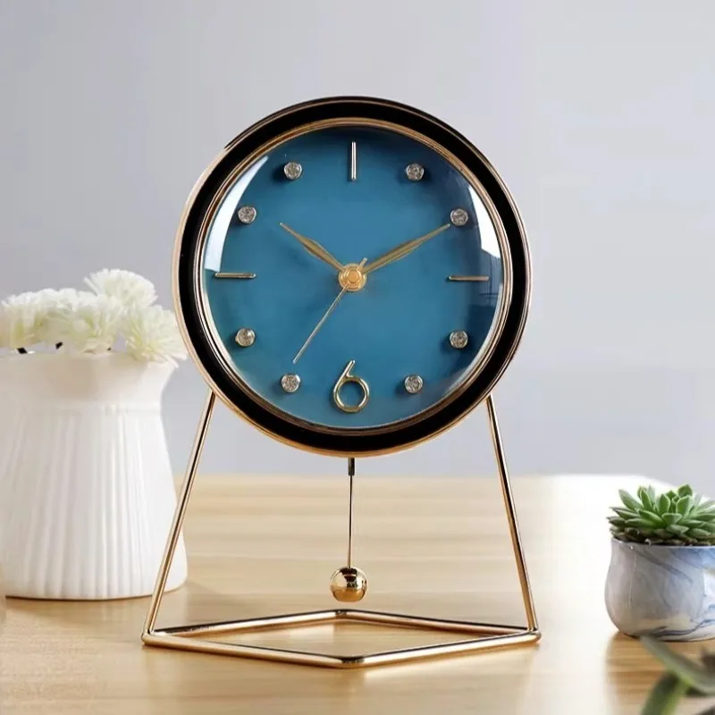 Creative Modern Minimalist Desk Clock - Silent Non-Ticking Metal Table Clock for Office, Luxury Gold/Black Geometric Art Piece
Creative Modern Minimalist Desk Clock - Silent Non-Ticking Metal Table Clock for Office, Luxury Gold/Black Geometric Art Piece