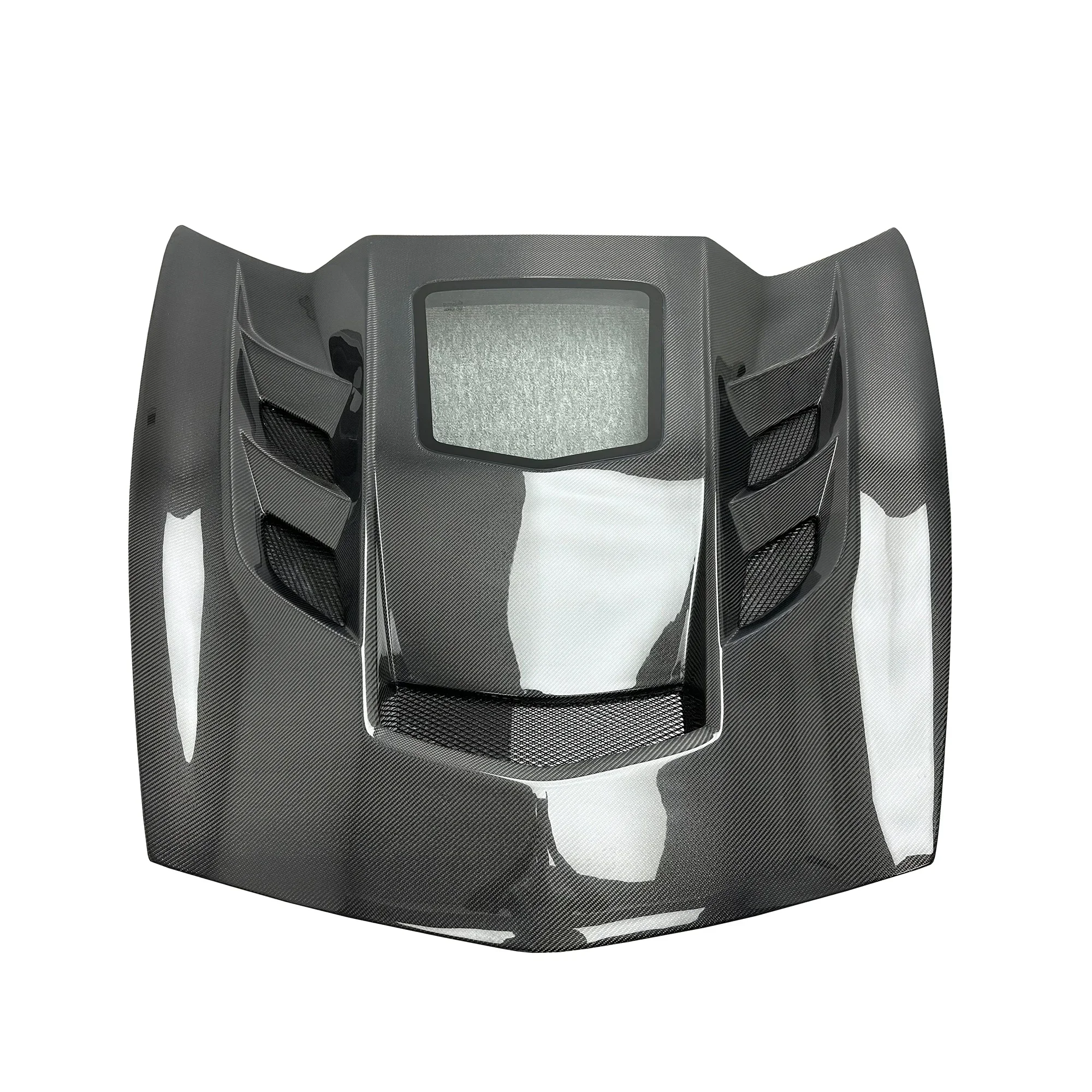 High Quality KR-1 Style Glossy Carbon Fiber Car Hood Bonnet With Glass For Chevrolet Corvette C7 Z06 Carbon Hood
High Quality KR-1 Style Glossy Carbon Fiber Car Hood Bonnet With Glass For Chevrolet Corvette C7 Z06 Carbon Hood