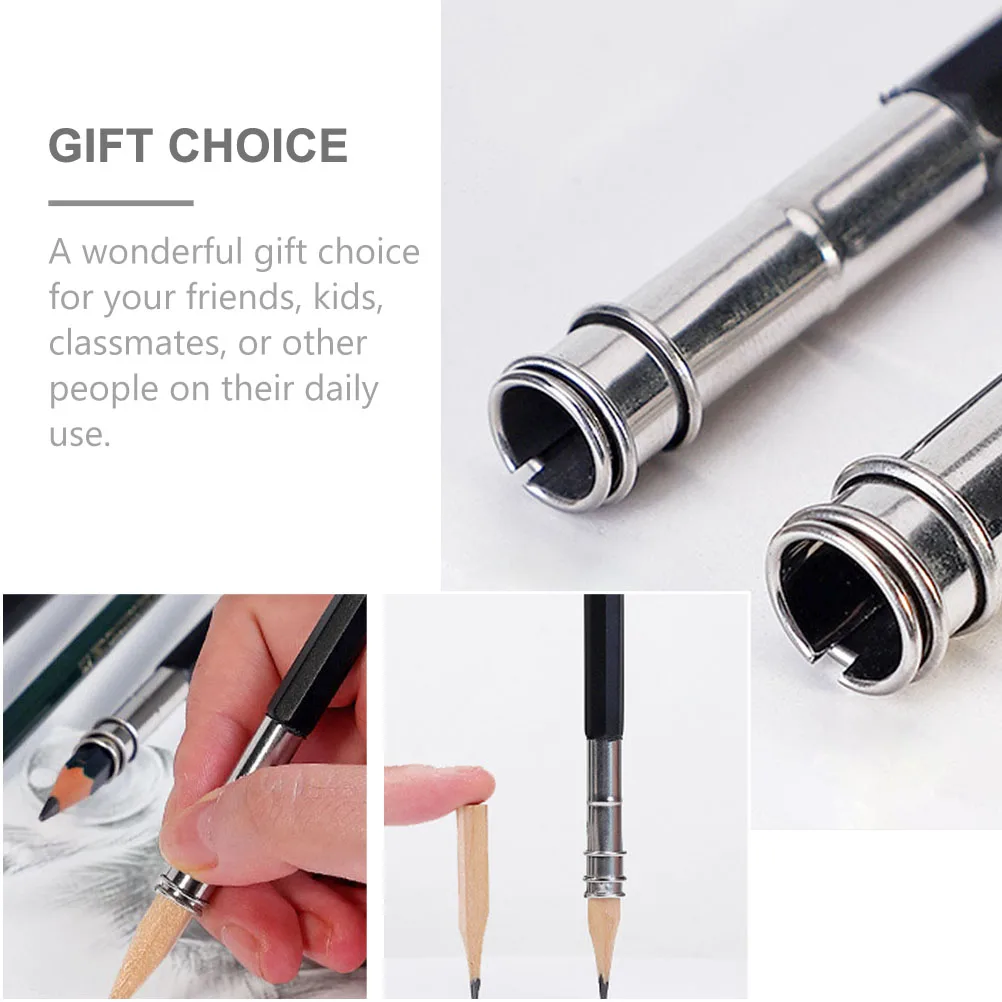12pcs Stainless Steel Pencil Lengthener Holder Metal Extender Adjustable Students Office Sketch Canvas Tool Durable Lightweight
12pcs Stainless Steel Pencil Lengthener Holder Metal Extender Adjustable Students Office Sketch Canvas Tool Durable Lightweight