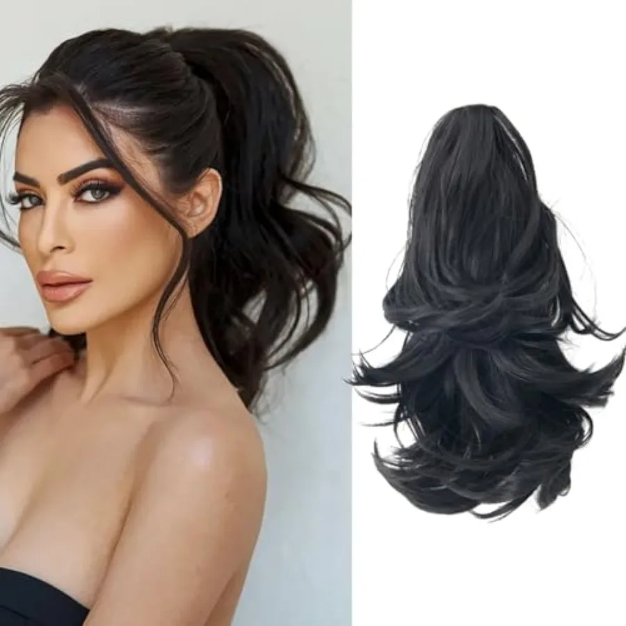 10 Inch Clip in Ponytail Extension - Claw Clip Pony Tails Hair Extensions, Quick Installation Hold Securely Messy Buns Hair Pie
10 Inch Clip in Ponytail Extension - Claw Clip Pony Tails Hair Extensions, Quick Installation Hold Securely Messy Buns Hair Pie