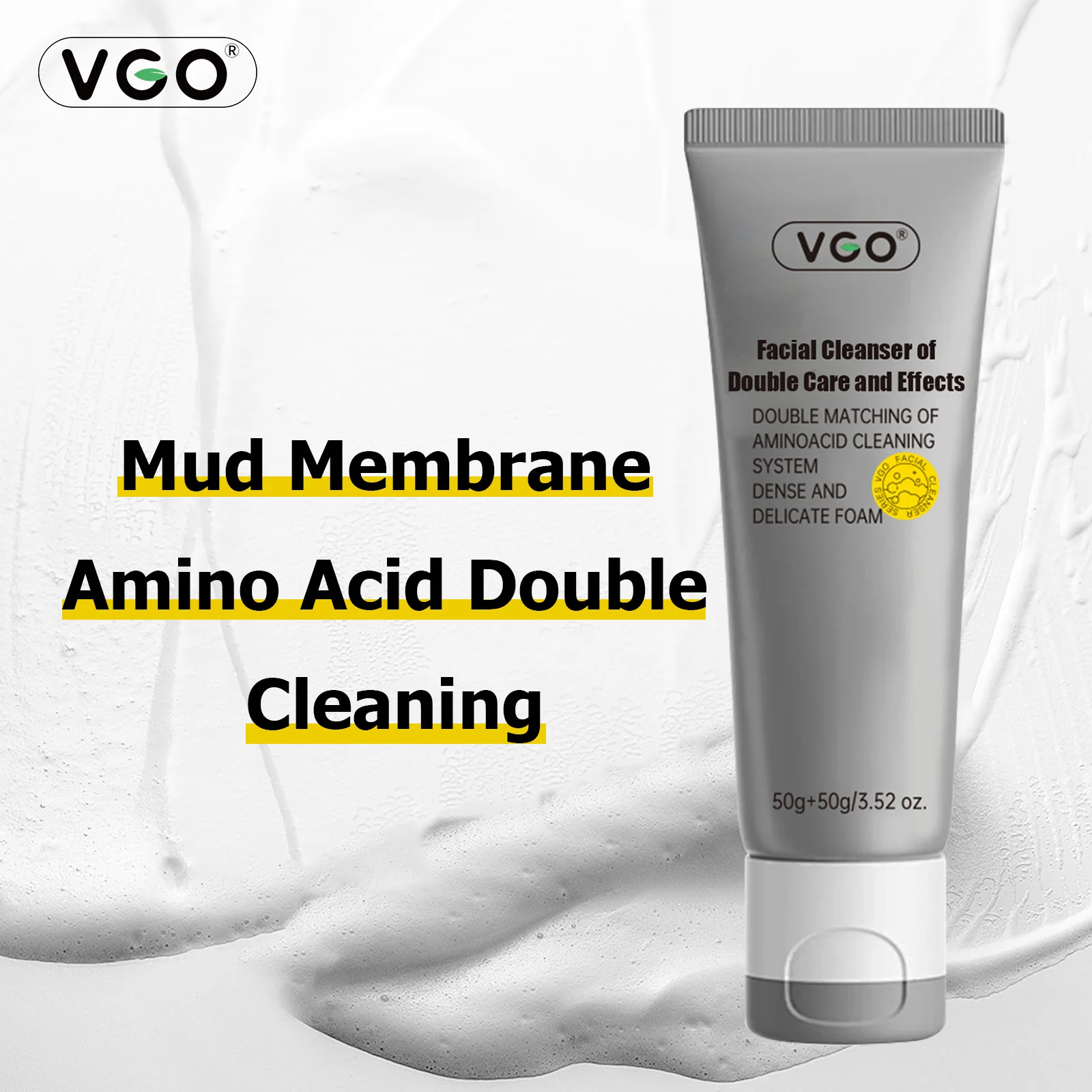 Очищающее средство для лица VGO Dual-Effect – Очищающее пенное средство 3-в-1 с двойной трубкой — Глубоко очищающее, увлажняющее и контролирующее жирность – 100 мл
Очищающее средство для лица VGO Dual-Effect – Очищающее пенное средство 3-в-1 с двойной трубкой — Глубоко очищающее, увлажняющее и контролирующее жирность – 100 мл