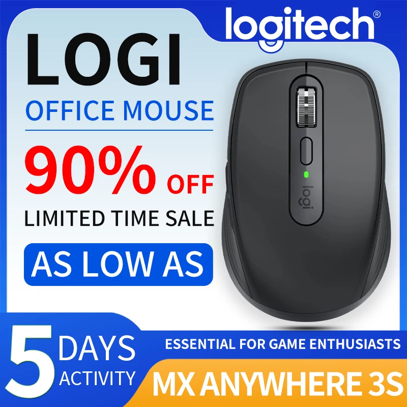 Logitech MX Anywhere 3s Беспроводная Bluetooth двухрежимная мышь MAC Компьютер Офис Домашний бизнес
Logitech MX Anywhere 3s Беспроводная Bluetooth двухрежимная мышь MAC Компьютер Офис Домашний бизнес