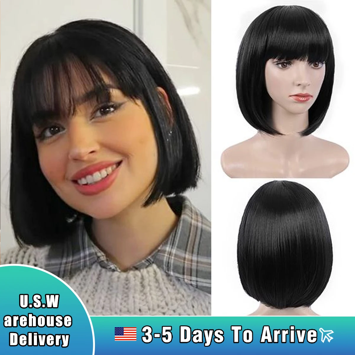 Wig woman short straight bobo head in short hair fashion temperament wig mechanism high temperature silk chemical fiber hair
Wig woman short straight bobo head in short hair fashion temperament wig mechanism high temperature silk chemical fiber hair