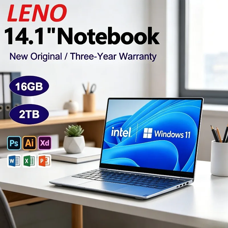 Notebook 1920*1080 Display Windows 11 Intel N3700 16GB RAM 2TB SSD Gamer Office Study Computer PC NEW 14.1" Ultra Slim Laptop
Notebook 1920*1080 Display Windows 11 Intel N3700 16GB RAM 2TB SSD Gamer Office Study Computer PC NEW 14.1" Ultra Slim Laptop