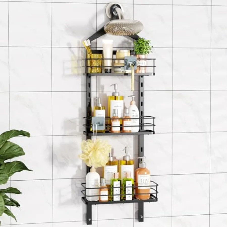 Height-Adjustable Shower Caddy Hanging Hanger Anti-Swing-Over The Shower Head Caddy-Shower Storage Organizer Bathroom Shelves B
Height-Adjustable Shower Caddy Hanging Hanger Anti-Swing-Over The Shower Head Caddy-Shower Storage Organizer Bathroom Shelves B
