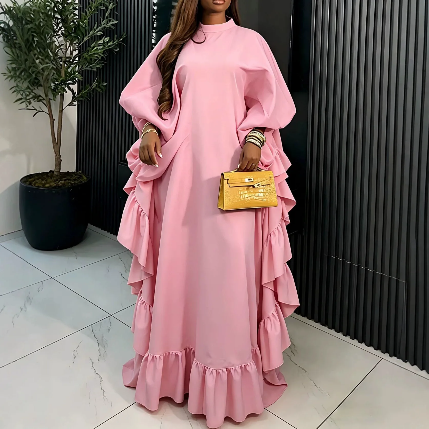 Elegant African Dresses for Women Muslim Fashion Boubou Abayas Robe Dashiki Ankara Pink Outfits Evening Gown Kaftan Maxi Dress
Elegant African Dresses for Women Muslim Fashion Boubou Abayas Robe Dashiki Ankara Pink Outfits Evening Gown Kaftan Maxi Dress