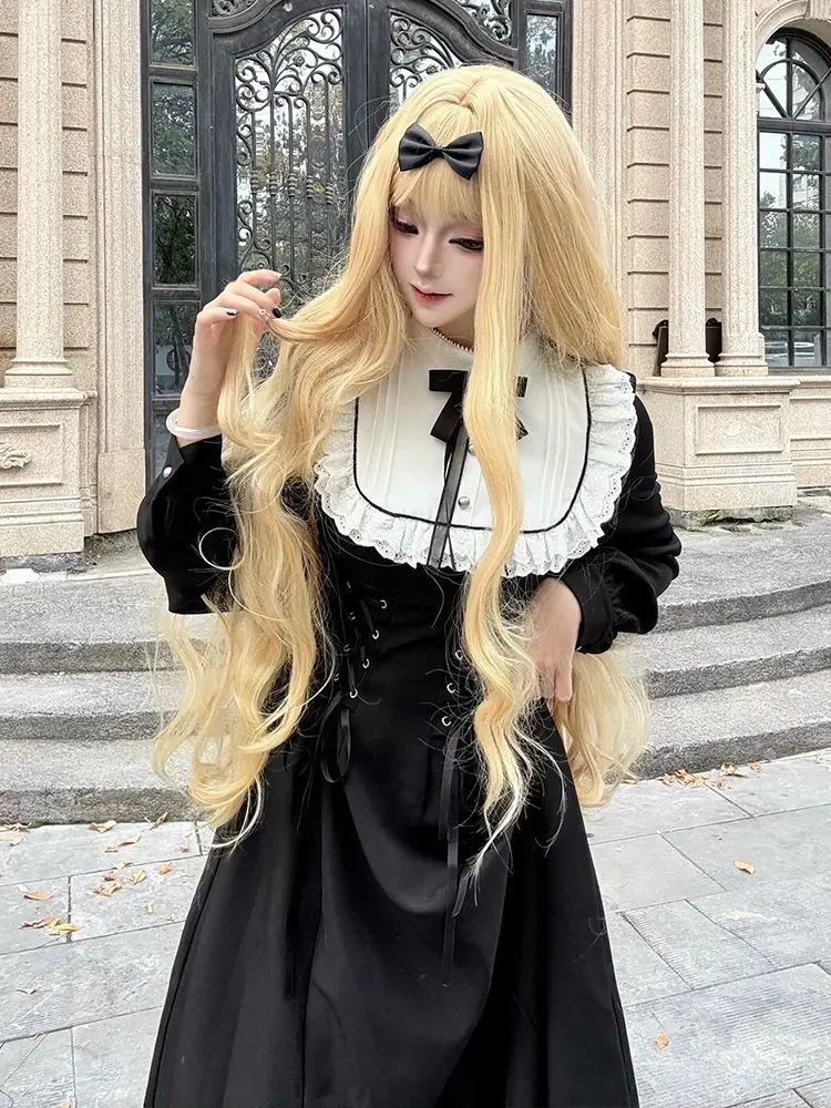 NONSAR Длинное кружевное платье в японском стиле Лолита, винтажное, весенне-летнее, с юбкой и рукавами.
NONSAR Длинное кружевное платье в японском стиле Лолита, винтажное, весенне-летнее, с юбкой и рукавами.