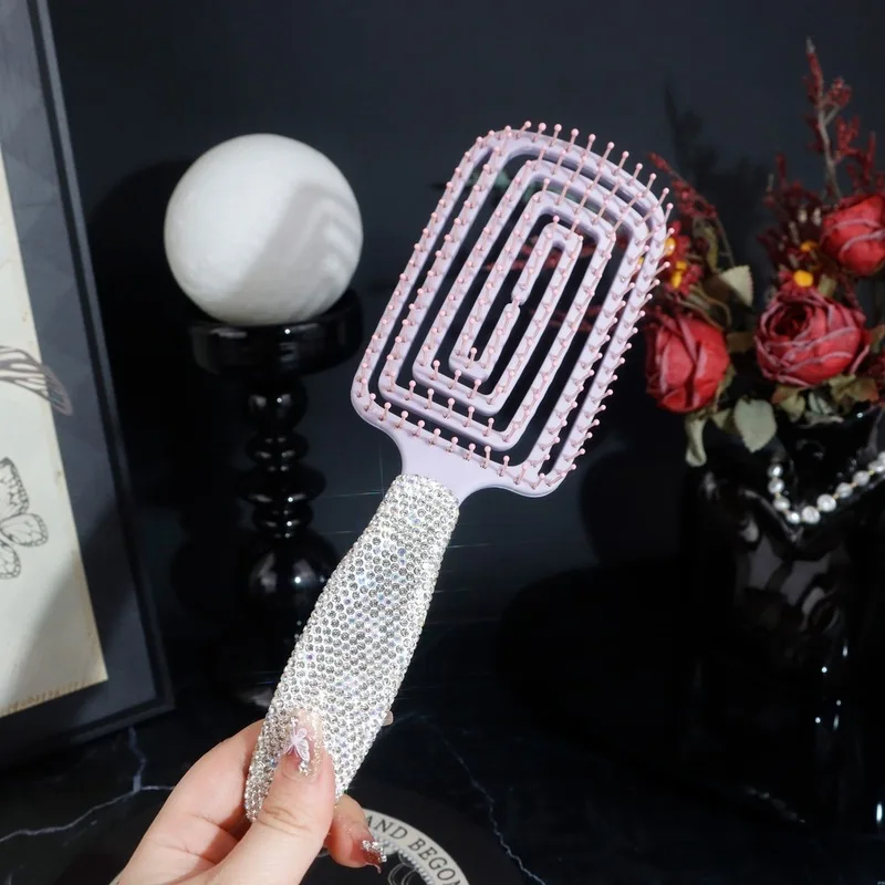 Diamond-encrusted Voluminous Hair Rib Comb, Ladies' Curly Rib Comb, Large Curved Comb, Massage Comb, Mosquito Repellent Comb
Diamond-encrusted Voluminous Hair Rib Comb, Ladies' Curly Rib Comb, Large Curved Comb, Massage Comb, Mosquito Repellent Comb