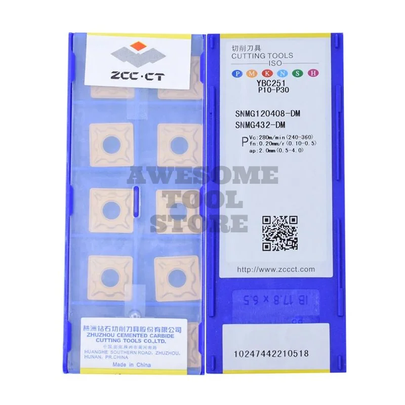 Original ZCCCT SNMG120408-DM YBC251 YBC252 YBC151 YBC152 YBD152 YBC351 YBM251 YBM351 carbide insert for CNC cutting Tools
Original ZCCCT SNMG120408-DM YBC251 YBC252 YBC151 YBC152 YBD152 YBC351 YBM251 YBM351 carbide insert for CNC cutting Tools