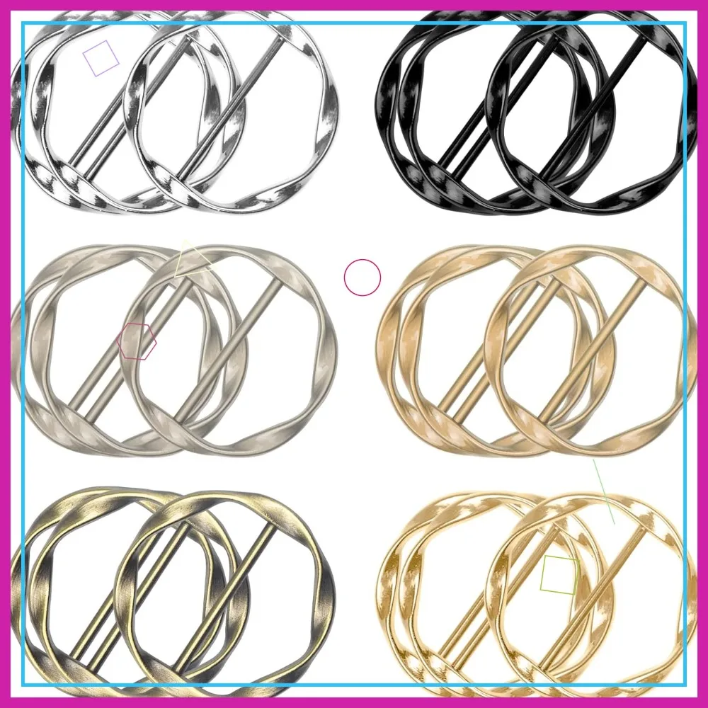 18Pcs Shirt Ties Clips for Women Silk Scarf Ring Clip T-Shirt Buckle Ring Clip Metal Round Circle Clips
18Pcs Shirt Ties Clips for Women Silk Scarf Ring Clip T-Shirt Buckle Ring Clip Metal Round Circle Clips