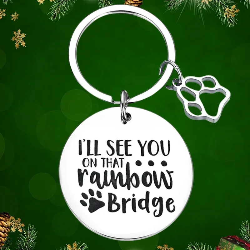 I'll See You On That Rainbow Bridge Keychain Pendant Pet Dog Cat Memorial Gifts Key Chains
I'll See You On That Rainbow Bridge Keychain Pendant Pet Dog Cat Memorial Gifts Key Chains
