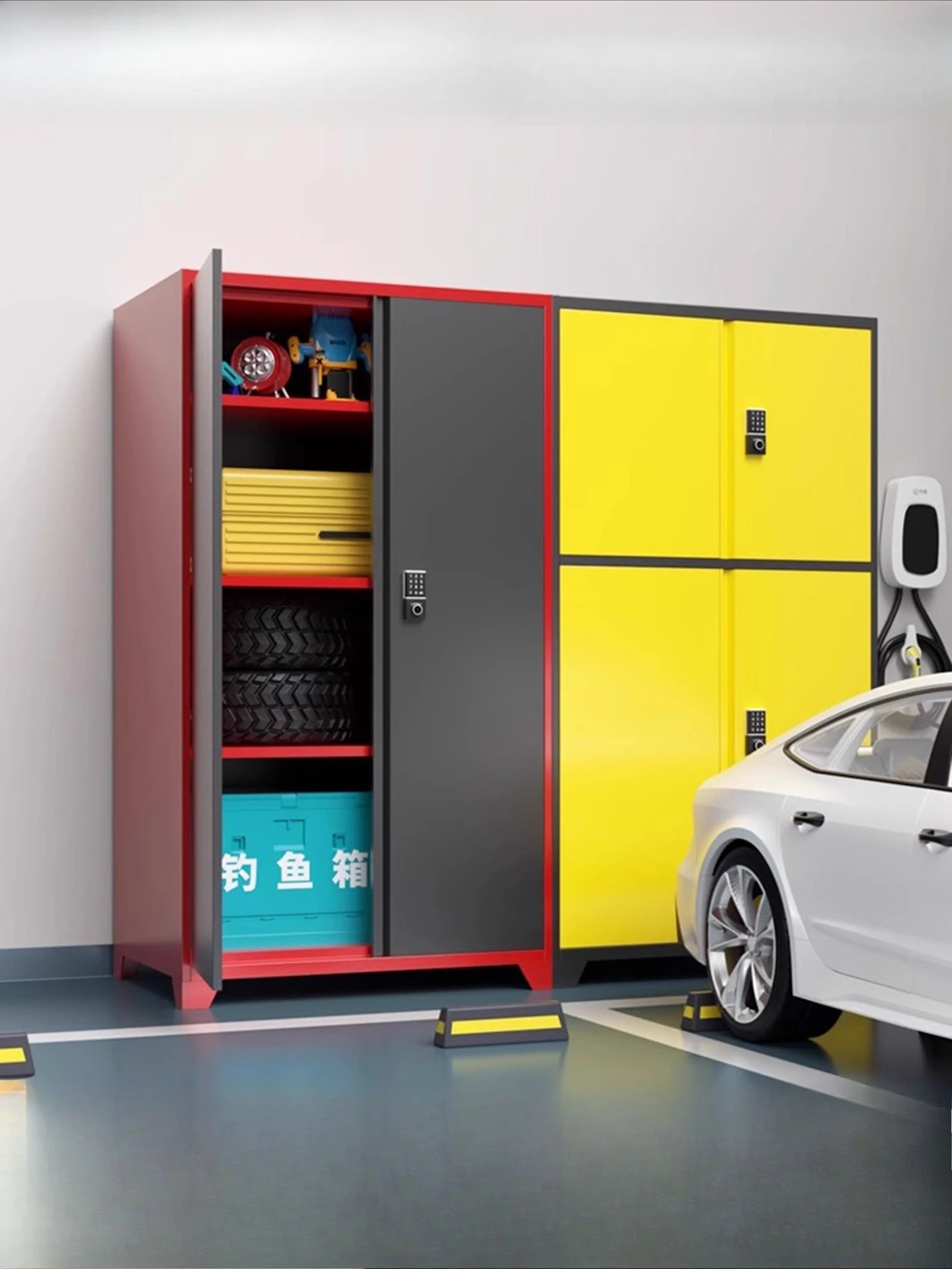 Garage Locker Underground Parking Space Outdoor Storage Cabinet Integrated Fishing Tackle Tool Cabinet Cabinet Moisture-proof
Garage Locker Underground Parking Space Outdoor Storage Cabinet Integrated Fishing Tackle Tool Cabinet Cabinet Moisture-proof