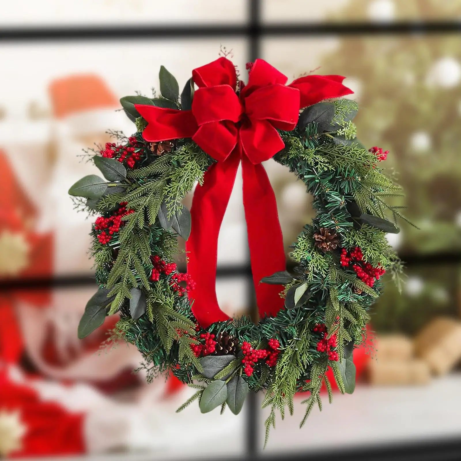 Christmas Wreath with Berries Artificial Door Decoration Versatile Holiday Garland for Home Restaurant and Porch
Christmas Wreath with Berries Artificial Door Decoration Versatile Holiday Garland for Home Restaurant and Porch
