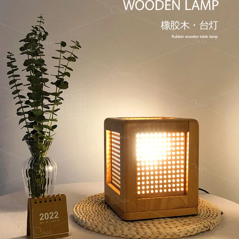 Nordic solid wood bedroom bedside table lamp warm romantic log wind lamp Japanese retro creative homestay study lamp
Nordic solid wood bedroom bedside table lamp warm romantic log wind lamp Japanese retro creative homestay study lamp
