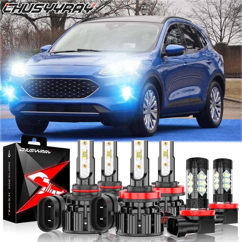 For Ford Escape 2017-2020 6x Canbus 9005 H11 H11 LED Headlight Hi/Low Beam Fog Light Bulbs Combo 6000K 100000LM 1:1 Same Size
For Ford Escape 2017-2020 6x Canbus 9005 H11 H11 LED Headlight Hi/Low Beam Fog Light Bulbs Combo 6000K 100000LM 1:1 Same Size