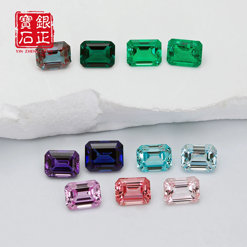 Emerald Cut Hydrothermal Lab Grown Colombian/Zambian Czochralski Ruby/Pink Sapphire Loose Gemstone Pass Tester For DIY Jewelry
Emerald Cut Hydrothermal Lab Grown Colombian/Zambian Czochralski Ruby/Pink Sapphire Loose Gemstone Pass Tester For DIY Jewelry