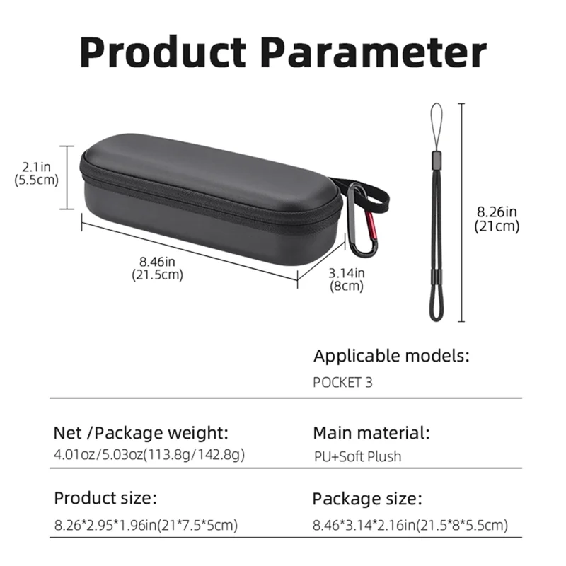 New-Portable Case For Osmo Pocket 3 Camera Handheld Gimbal Handle Storage Bag Shockproof Dust-Proof Camera Protect Box Grey Dura
New-Portable Case For Osmo Pocket 3 Camera Handheld Gimbal Handle Storage Bag Shockproof Dust-Proof Camera Protect Box Grey Dura