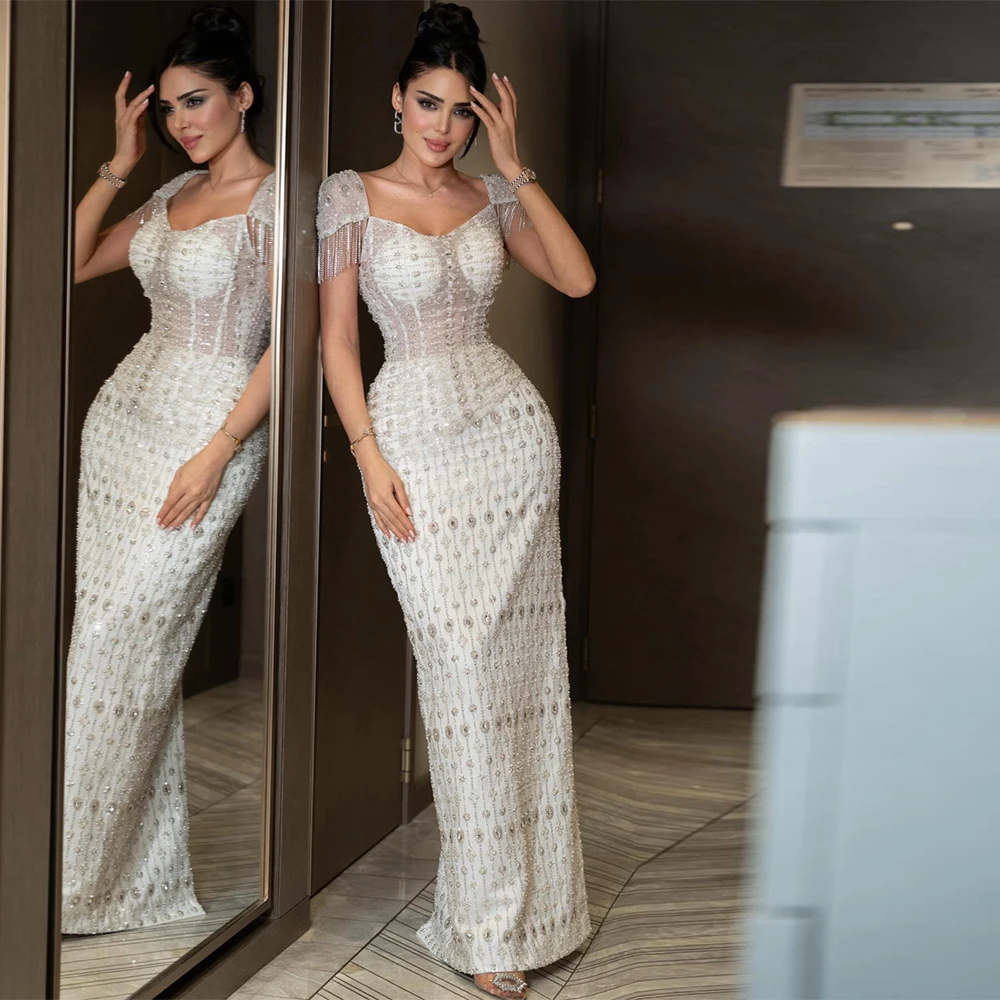 Fashion Tulle Mermaid Evening Dress Sequined Beading Prom Dresses Luxury Off the Shoulder Customized Special Occasion Gowns
Fashion Tulle Mermaid Evening Dress Sequined Beading Prom Dresses Luxury Off the Shoulder Customized Special Occasion Gowns