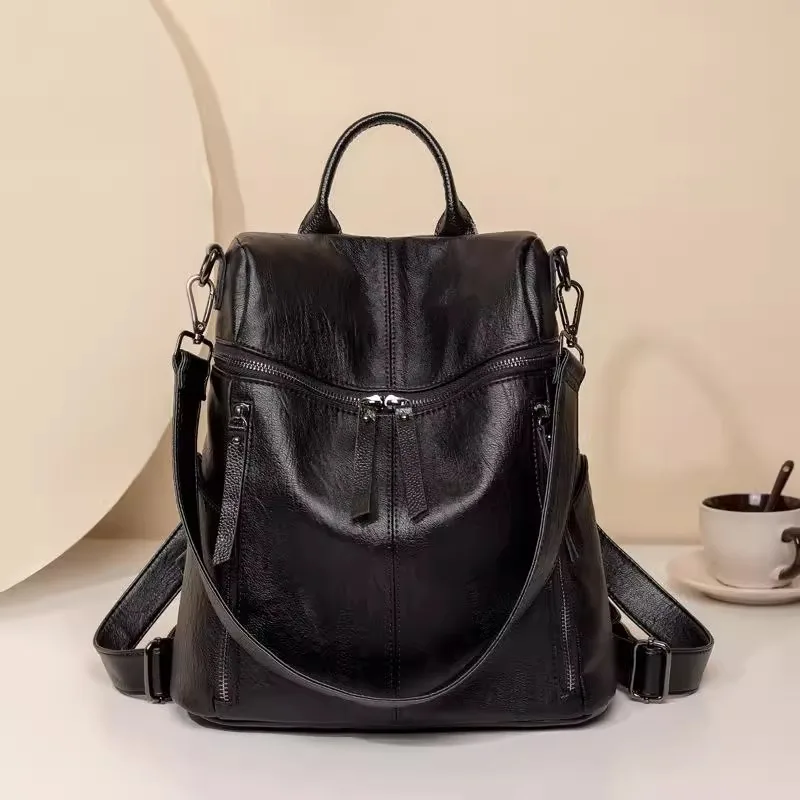 Large Capacity Women's Backpack Fashionable Versatile Travel Bag Shoulder Bag PU Material Zipper Closure British Style
Large Capacity Women's Backpack Fashionable Versatile Travel Bag Shoulder Bag PU Material Zipper Closure British Style