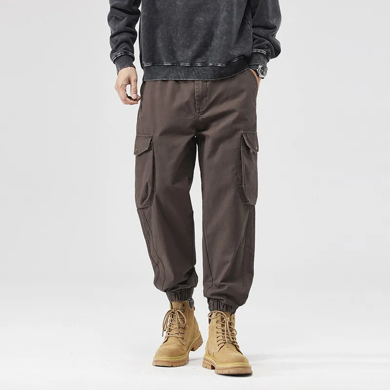 Men Vintage Loose Casual Pure Cotton Outdoor Tack Cargo Pants Streetwear Fashion Sport Pant Trousers
Men Vintage Loose Casual Pure Cotton Outdoor Tack Cargo Pants Streetwear Fashion Sport Pant Trousers