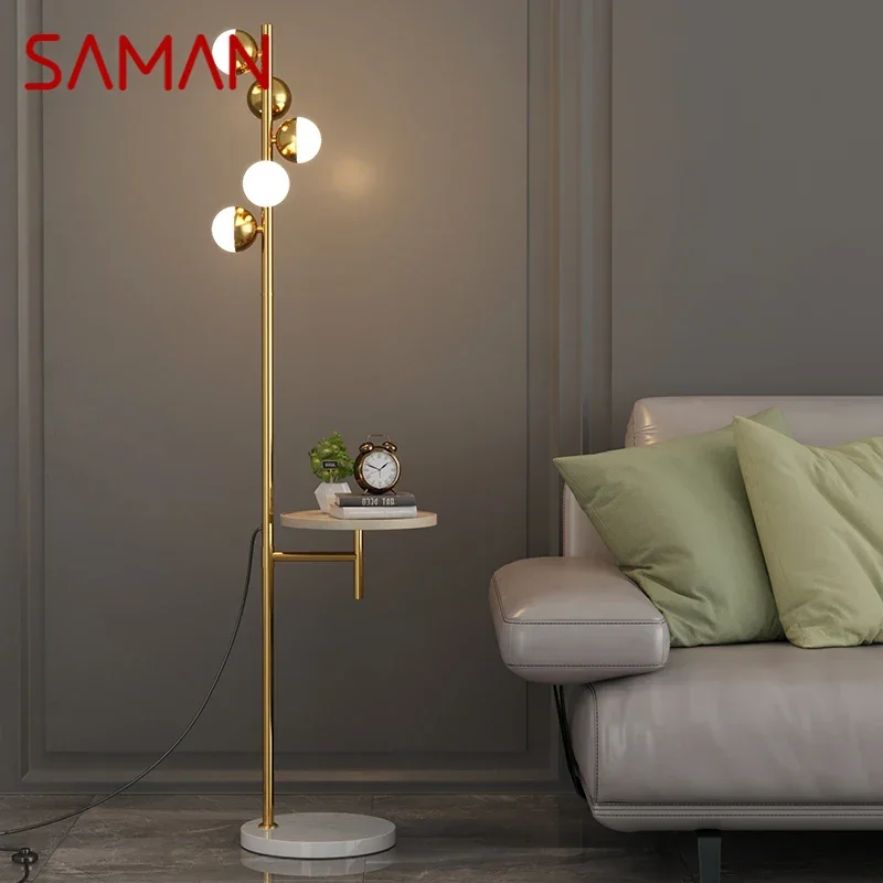 SAMAN Contemporary Floor Lamp Luxury Living Room Bedroom Study Villa Hotel LED Fashion Creativity Decorative Standing Light
SAMAN Contemporary Floor Lamp Luxury Living Room Bedroom Study Villa Hotel LED Fashion Creativity Decorative Standing Light